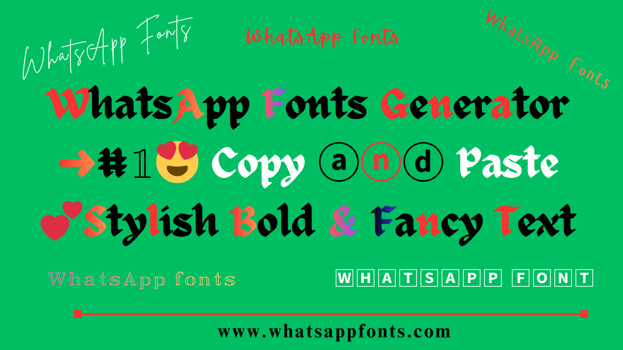 Whatsapp Fonts Generator